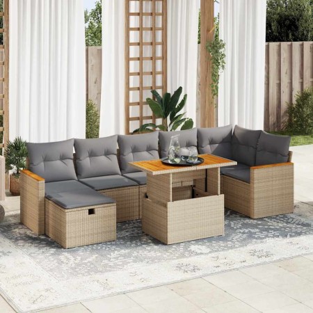 Juego de sofás jardín con cojines 5 pzas ratán sintético beige von , Gartensets - Ref: Foro24-3328123, Preis: 592,97 €, Rabat...