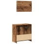 Juego de muebles de baño 2 piezas madera ingeniería envejecida by , Bathroom furniture - Ref: Foro24-856067, Price: 71,40 €, ...