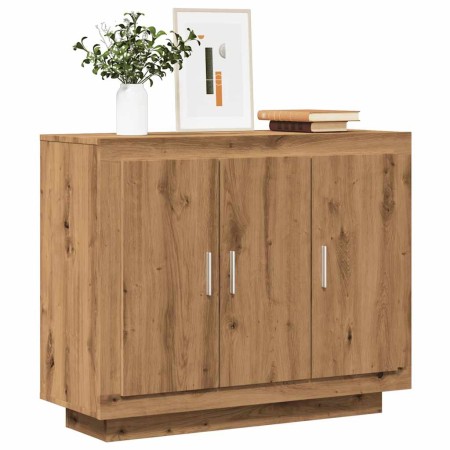 Aparador de madera de ingeniería roble artisan 92x35x75 cm von , Sideboards - Ref: Foro24-856865, Preis: 97,48 €, Rabatt: %