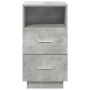 Mesilla de noche con 2 cajones gris cemento 36x36x68 cm by , Nightstands - Ref: Foro24-858584, Price: 64,83 €, Discount: %