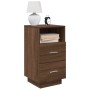 Mesilla de noche con 2 cajones roble marrón 36x36x68 cm by , Nightstands - Ref: Foro24-858590, Price: 66,70 €, Discount: %