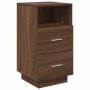 Mesilla de noche con 2 cajones roble marrón 36x36x68 cm by , Nightstands - Ref: Foro24-858590, Price: 66,70 €, Discount: %