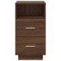 Mesilla de noche con 2 cajones roble marrón 36x36x68 cm by , Nightstands - Ref: Foro24-858590, Price: 66,70 €, Discount: %