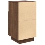 Mesilla de noche con 2 cajones roble marrón 36x36x68 cm by , Nightstands - Ref: Foro24-858590, Price: 66,70 €, Discount: %