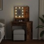 Tocador con luces LED madera envejecida 86,5x35x136 cm | Foro24|Onlineshop| Casa, Jardín y Más Foro24.es