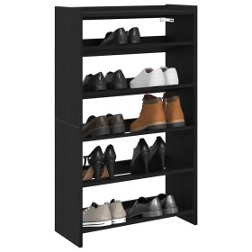 Mueble zapatero madera contrachapada negro