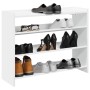 Mueble zapatero madera contrachapada blanco 80x25x62 cm by , Shoe racks and shoe organizers - Ref: Foro24-859914, Price: 55,8...