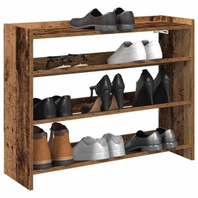 Mueble zapatero madera contrachapada madera vieja 80x25x62 cm von , Schuhregale und Schuhorganisatoren - Ref: Foro24-859921, ...