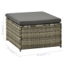 Set de muebles de jardín 3 pzas y cojines ratán sintético gris de vidaXL, Conjuntos de jardín - Ref: Foro24-313128, Precio: 2...