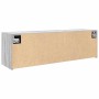 Armario de pared baño madera ingeniería gris sonoma 100x25x30cm de , Tocadores de baño - Ref: Foro24-860099, Precio: 59,79 €,...