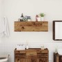 Mueble de pared baño madera ingeniería envejecida 100x25x30 cm | Foro24|Onlineshop| Casa, Jardín y Más Foro24.es