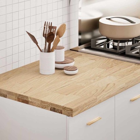 Encimera de cocina rectangular madera maciza roble | Foro24|Onlineshop| Casa, Jardín y Más Foro24.es