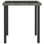 Gray synthetic rattan garden dining table 70x70x73 cm by vidaXL, Garden tables - Ref: Foro24-315117, Price: 72,99 €, Discount: %