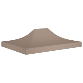 Tent roof for celebrations taupe gray 4.5x3 m 270 g/m² by vidaXL, Covers for tents and gazebos - Ref: Foro24-315369, Price: 4...