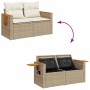 Set sofás jardín y cojines 6 pzas ratán sintético acacia beige von , Gartensets - Ref: Foro24-3327607, Preis: 656,00 €, Rabat...