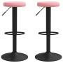 Taburetes de cocina 2 unidades terciopelo rosa by , Kitchen stools - Ref: Foro24-333148, Price: 91,06 €, Discount: %