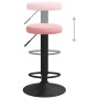 Taburetes de cocina 2 unidades terciopelo rosa by , Kitchen stools - Ref: Foro24-333148, Price: 91,06 €, Discount: %