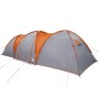 Tienda familiar con cúpula impermeable 8 personas gris naranja de , Tiendas de campaña - Ref: Foro24-4009430, Precio: 273,23 ...