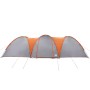 Tienda familiar con cúpula impermeable 8 personas gris naranja de , Tiendas de campaña - Ref: Foro24-4009430, Precio: 273,23 ...