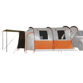 Tienda de campaña de coche 4 personas impermeable gris-naranja by , tents - Ref: Foro24-4009502, Price: 272,32 €, Discount: %