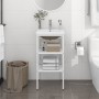 Estructura de baño con lavabo incorporado hierro blanco | Foro24|Onlineshop| Casa, Jardín y Más Foro24.es