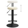 Taburetes de cocina 2 unidades terciopelo color crema by , Kitchen stools - Ref: Foro24-333142, Price: 91,06 €, Discount: %