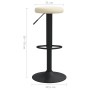 Taburetes de cocina 2 unidades terciopelo color crema by , Kitchen stools - Ref: Foro24-333142, Price: 91,06 €, Discount: %