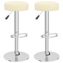 Taburetes de cocina 2 unidades tela crema by , Kitchen stools - Ref: Foro24-332973, Price: 101,82 €, Discount: %