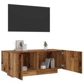 Mueble TV luces LED madera ingeniería envejecida 100x35x40 cm von , TV-Möbel - Ref: Foro24-856353, Preis: 73,12 €, Rabatt: %