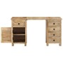 Escritorio con pedestal madera maciza de mango 140x50x77 cm de , Escritorios - Ref: Foro24-338209, Precio: 542,25 €, Descuent...