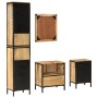 Conjunto de muebles de baño 4 pzas madera maciza mango y hierro by , Bathroom furniture - Ref: Foro24-3217116, Price: 508,38 ...