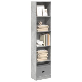 Estantería de madera de ingeniería gris hormigón 40x24x176 cm von , Bücherregale und Regale - Ref: Foro24-857795, Preis: 58,7...