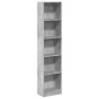 Estantería de madera de ingeniería gris hormigón 40x24x176 cm by , Bookcases and shelves - Ref: Foro24-857795, Price: 58,77 €...