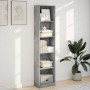 Estantería de madera de ingeniería gris hormigón 40x24x176 cm by , Bookcases and shelves - Ref: Foro24-857795, Price: 58,77 €...