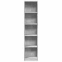 Estantería de madera de ingeniería gris hormigón 40x24x176 cm by , Bookcases and shelves - Ref: Foro24-857795, Price: 58,77 €...