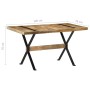 Mesa de comedor madera de mango rugosa 140x70x76 cm by , Kitchen and dining tables - Ref: Foro24-321606, Price: 254,40 €, Dis...