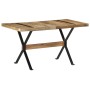 Mesa de comedor madera de mango rugosa 140x70x76 cm de , Mesas de cocina y de comedor - Ref: Foro24-321606, Precio: 254,40 €,...