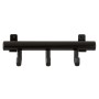 V-Part Perchero con 3 ganchos Techno 3 negro by , Hat and coat racks - Ref: Foro24-445328, Price: 20,29 €, Discount: %