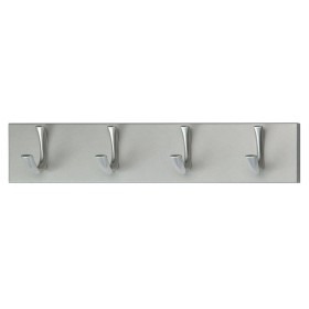 V-Part Perchero con 4 ganchos plateado by , Hat and coat racks - Ref: Foro24-445314, Price: 48,24 €, Discount: %