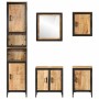 Conjunto de muebles de baño 5 pzas madera maciza mango y hierro by , Bathroom furniture - Ref: Foro24-3217117, Price: 594,65 ...