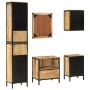 Conjunto de muebles de baño 5 pzas madera maciza mango y hierro by , Bathroom furniture - Ref: Foro24-3217117, Price: 594,65 ...