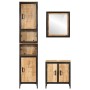 Conjunto de muebles de baño 3 pzas madera maciza mango y hierro by , Bathroom furniture - Ref: Foro24-3217115, Price: 417,97 ...