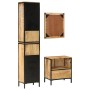 Conjunto de muebles de baño 3 pzas madera maciza mango y hierro by , Bathroom furniture - Ref: Foro24-3217115, Price: 417,97 ...