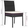 Garden dining chairs 4 units black synthetic rattan by vidaXL, Garden chairs - Ref: Foro24-315107, Price: 200,42 €, Discount: %