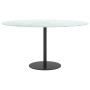 Tablero de mesa diseño mármol vidrio templado blanco Ø80x1 cm de , Tableros para mesas - Ref: Foro24-322250, Precio: 74,66 €,...