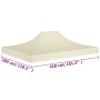 Techo de carpa para celebraciones color crema 4x3 m 270 g/m² de vidaXL, Cubiertas para carpas y cenadores - Ref: Foro24-31534...