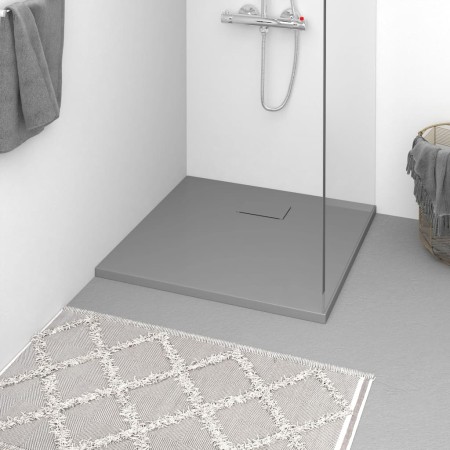 SMC gray shower tray 90x90 cm by vidaXL, Shower trays - Ref: Foro24-148933, Price: 170,82 €, Discount: %