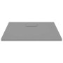 SMC gray shower tray 90x90 cm by vidaXL, Shower trays - Ref: Foro24-148933, Price: 170,82 €, Discount: %