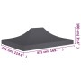 Techo de carpa para celebraciones gris antracita 4,5x3m 270g/m² de vidaXL, Cubiertas para carpas y cenadores - Ref: Foro24-31...