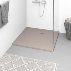 SMC brown shower tray 90x80 cm by vidaXL, Shower trays - Ref: Foro24-148924, Price: 160,78 €, Discount: %